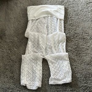 White Lace Pants size small